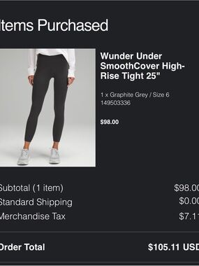 lululemon athletica Wunder Under High-Rise Tights in Graphite Grey